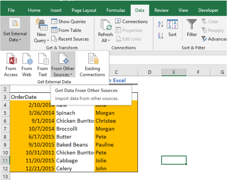 How To Use Microsoft Query In Excel