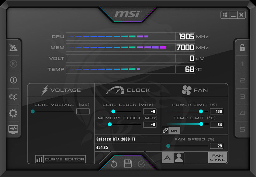 Afterburner Geforce Cpu Temp Monitor Settings Msi Afterburner