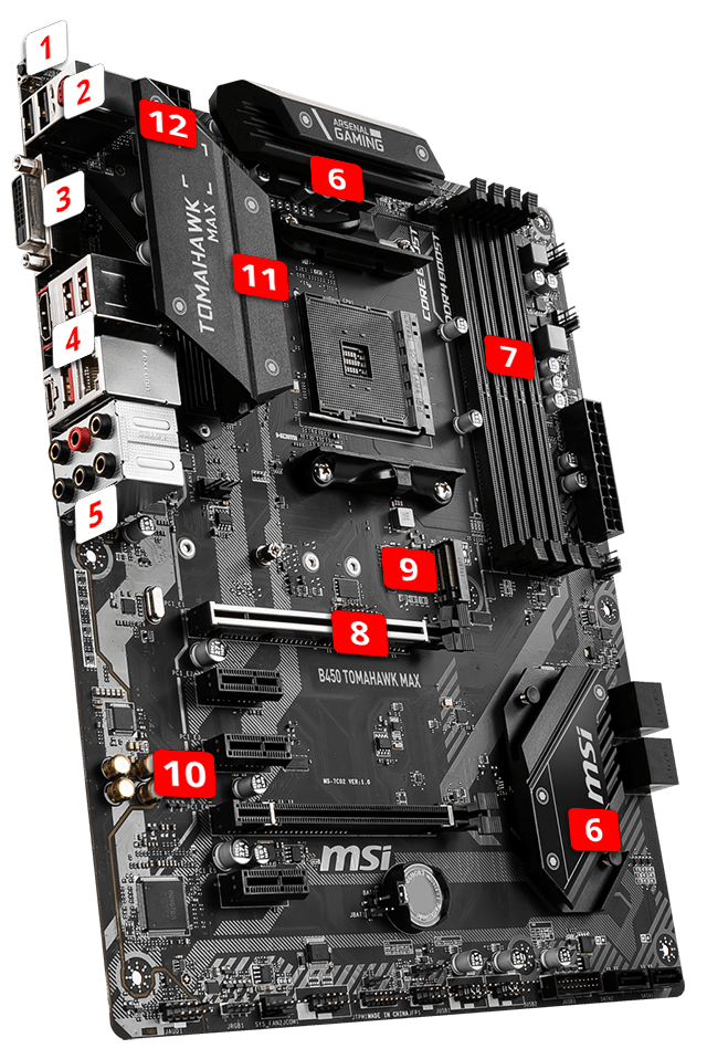 B450 Tomahawk Max CPU Support