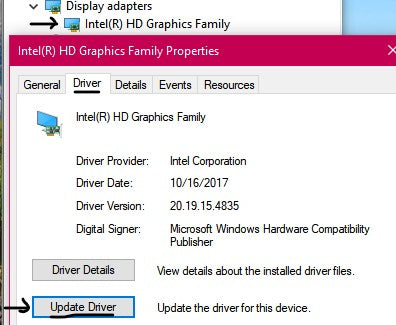 Device Manager Intel Integrated Graphics Device Manager Intel Hd