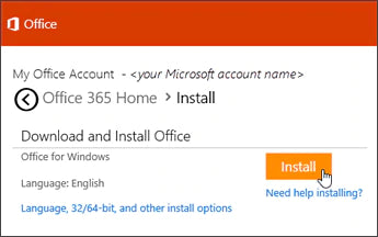 How to Install Office on a Windows PC Using My Online Microsoft Account