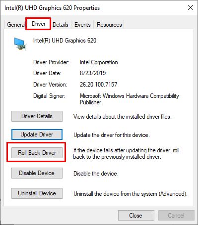 Graphics Driver Intel 620 Graphics Memory Windows 10 Uhd Graphics
