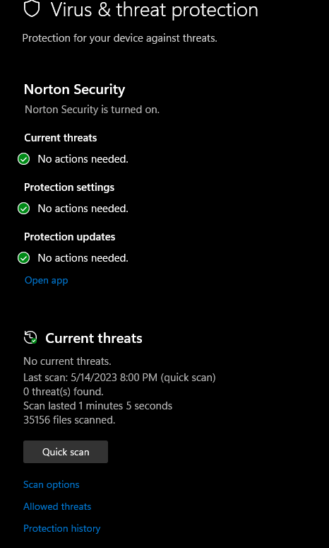 Windows Defender And Norton Internet Security Are Both Turned Off