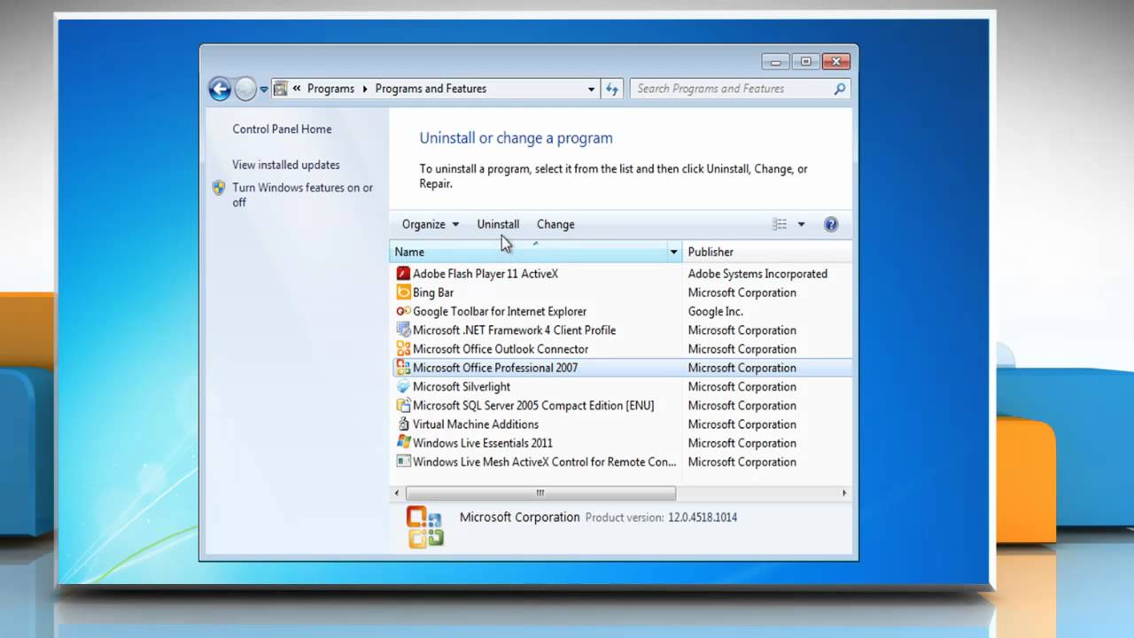Uninstalled Microsoft Office How To Uninstall Outlook From An Office
