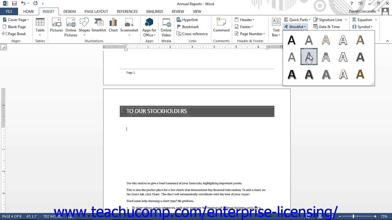 Word 2013 Fonts Images