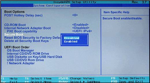 How To Disable Uefi Secure Boot In Windows 10