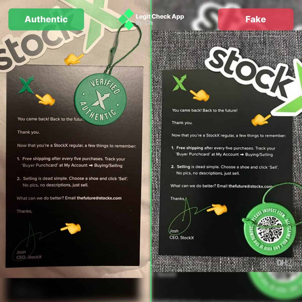 8 Authentic cheapest StockX Tags, Stickers & Cards