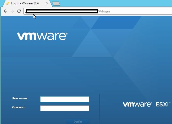 How to Access Web Interface for Esxi Host  