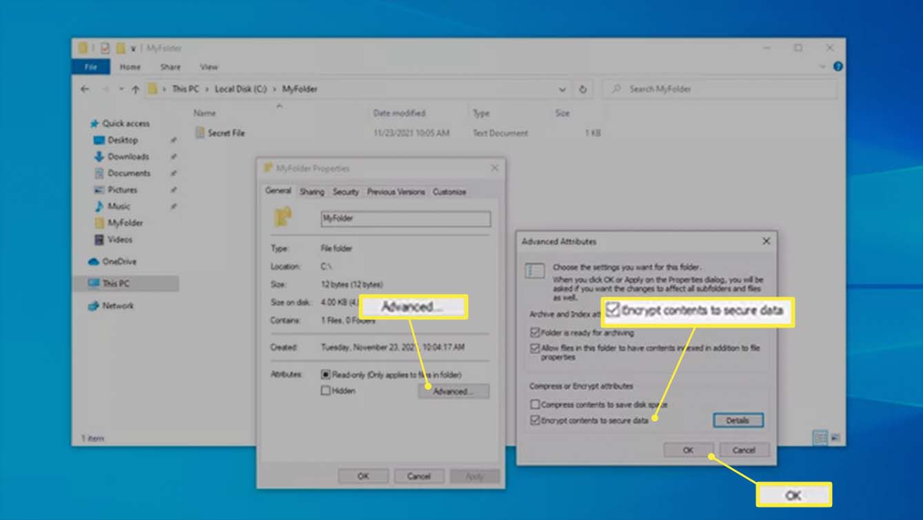 How To Make A Secure Folder In Windows 10