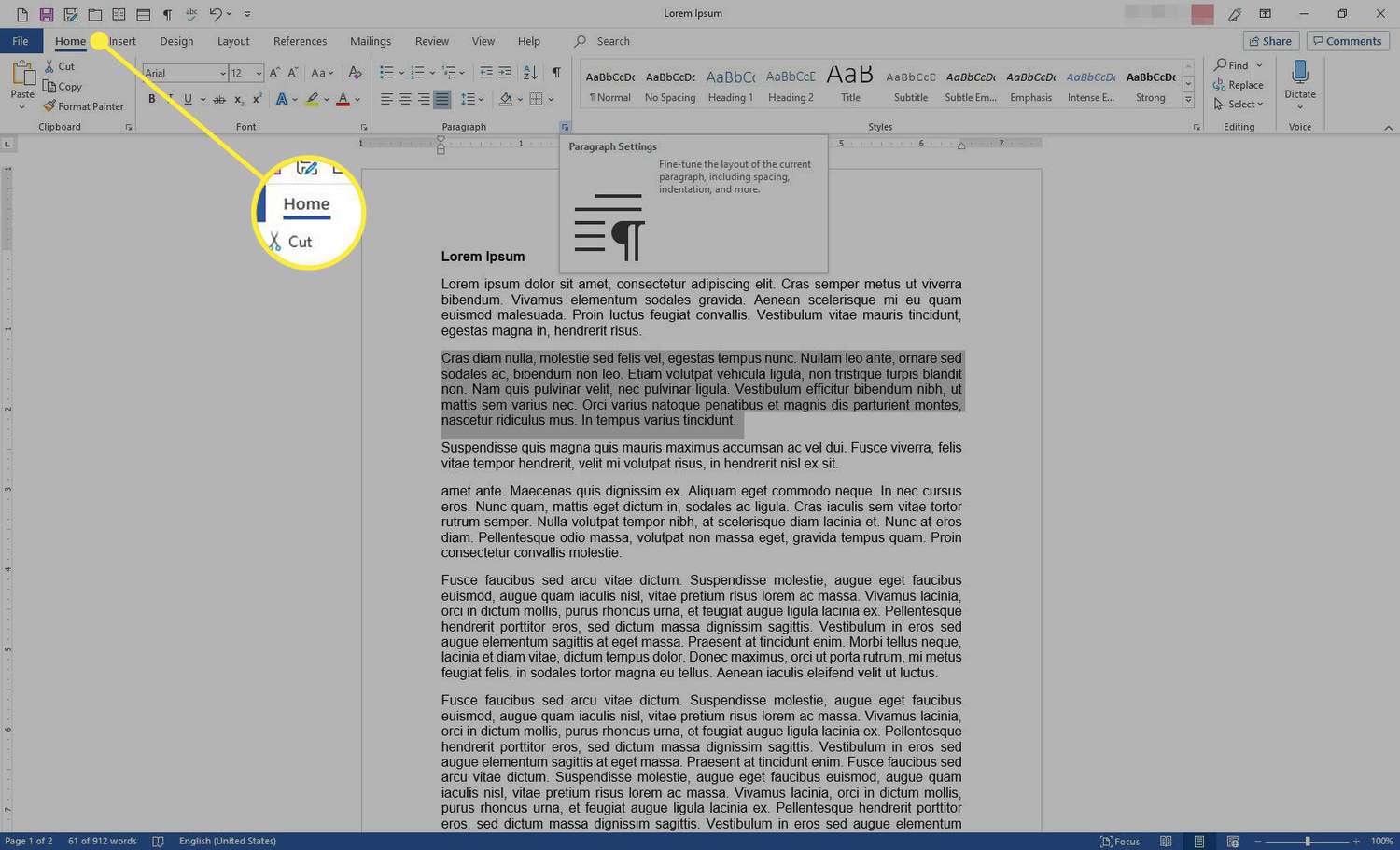 Microsoft Word How To Hanging Indent