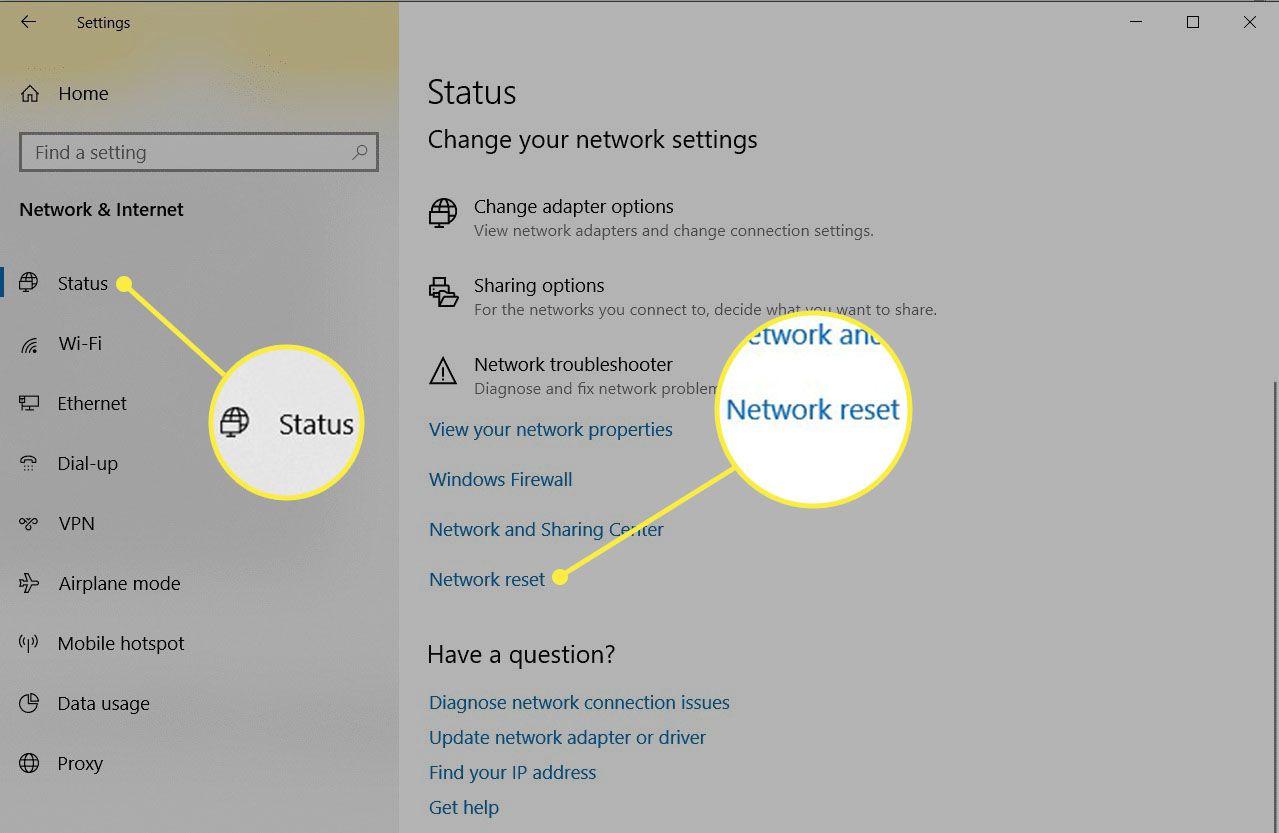 How To Reset Network Settings On Windows 10