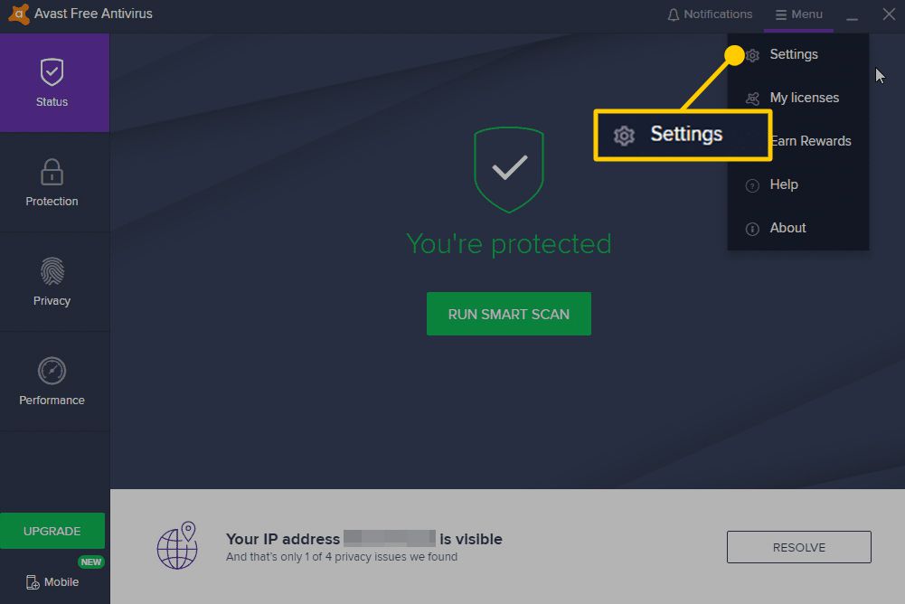 Remove Avast Antivirus Windows 10