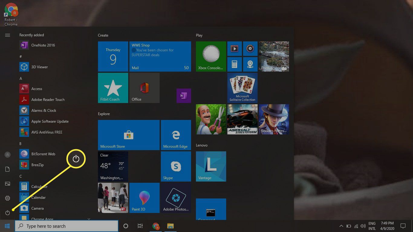 How To Shut Down Windows 10