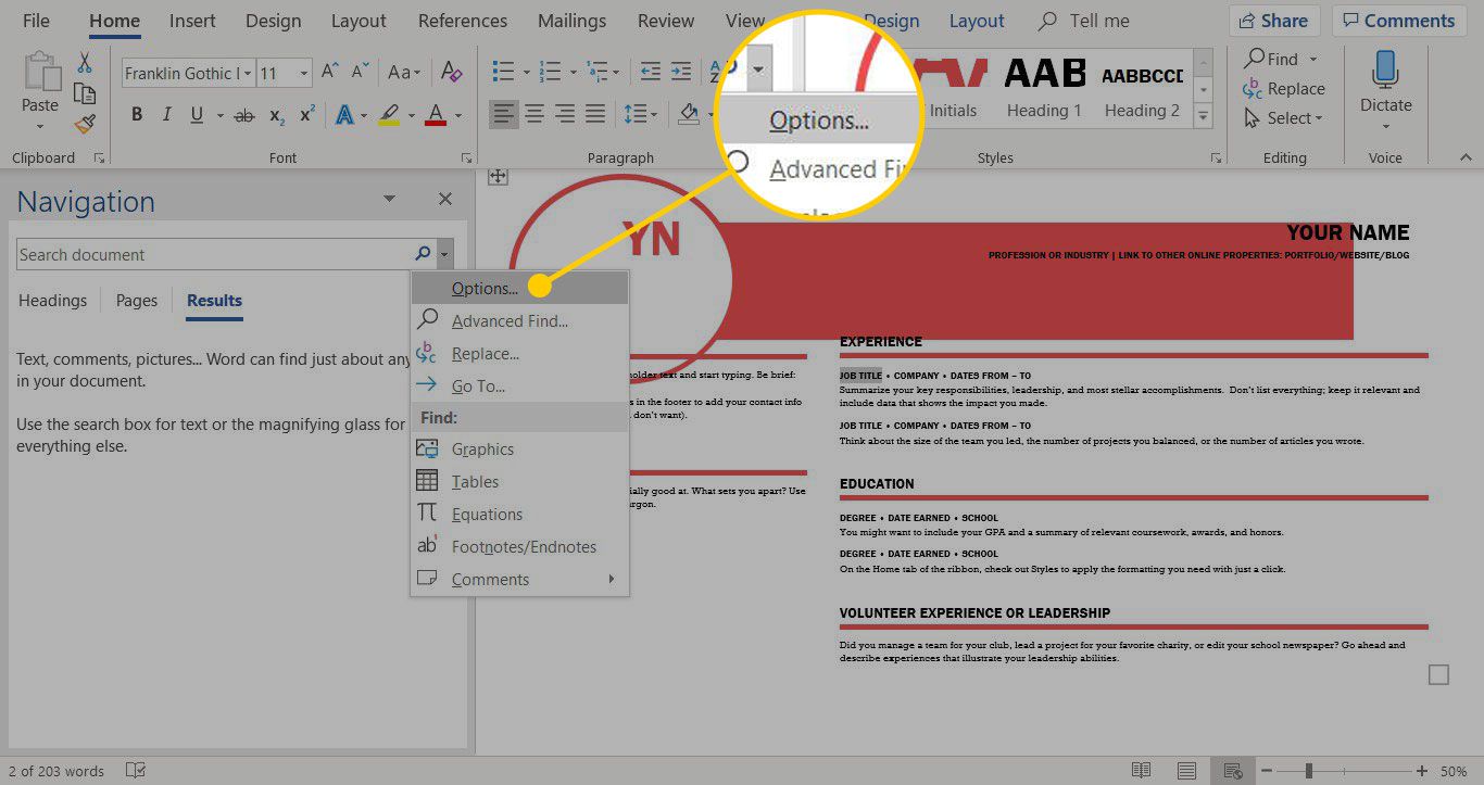 Microsoft Word How To Search For Words