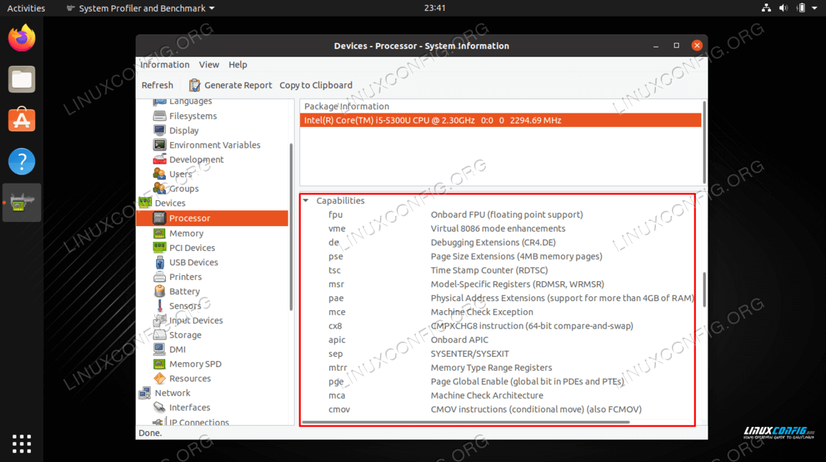 Linux Check CPU Instruction Set