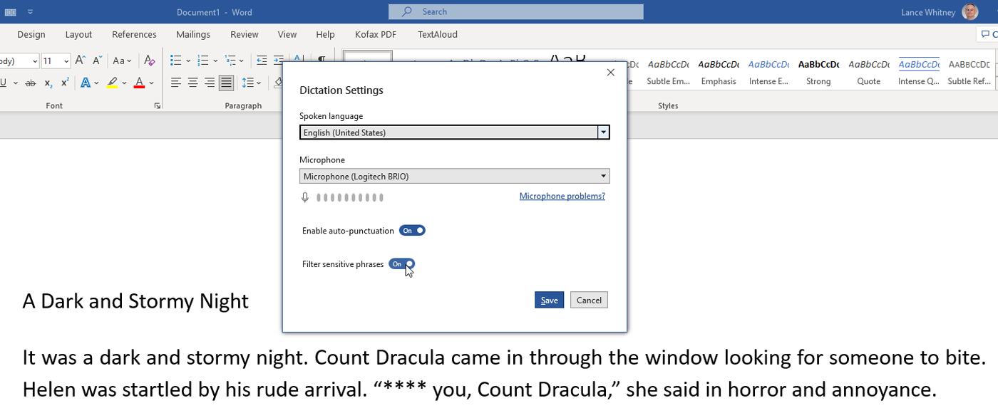 How To Dictate On Microsoft Word