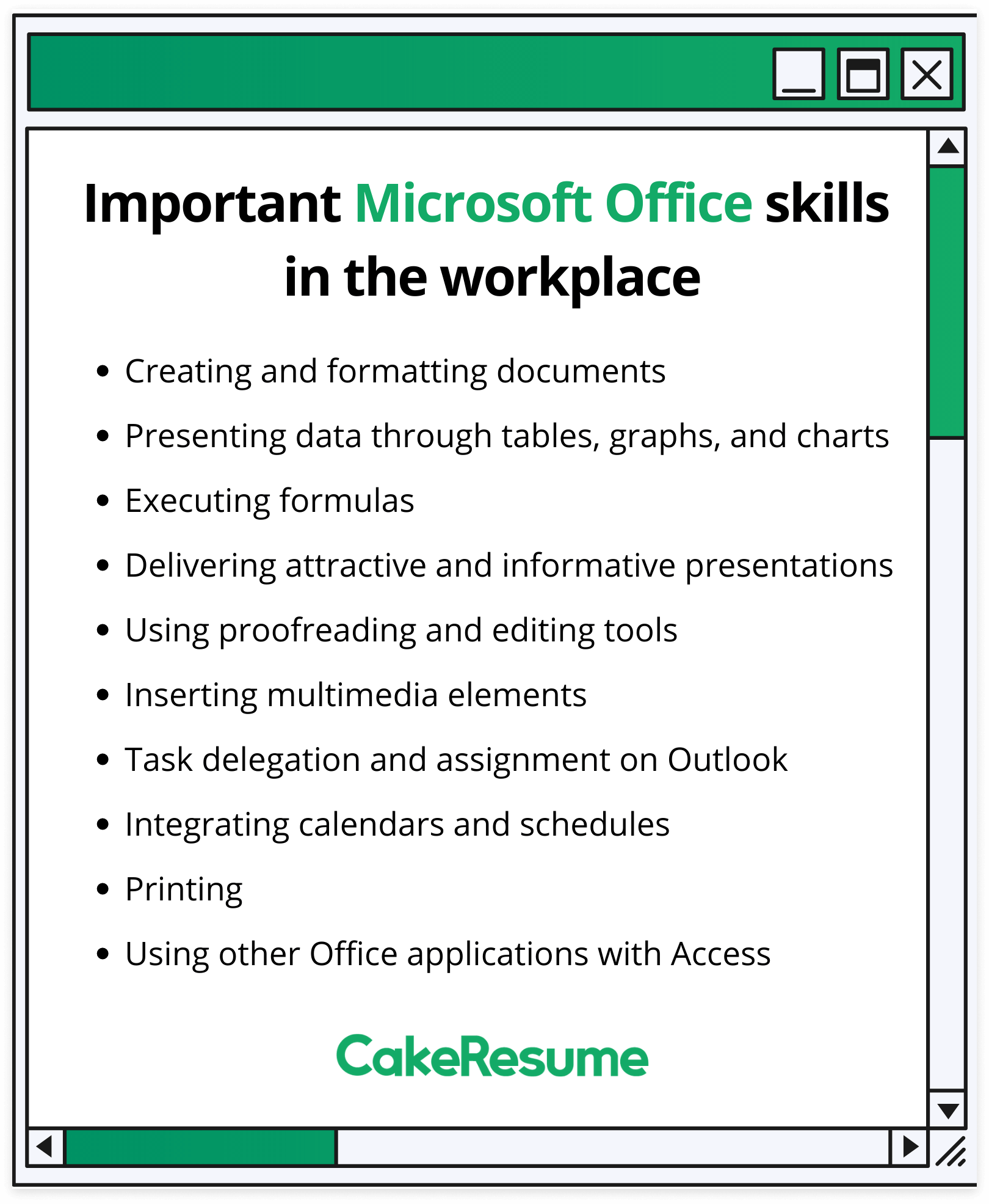 How To Explain Microsoft Office Experience