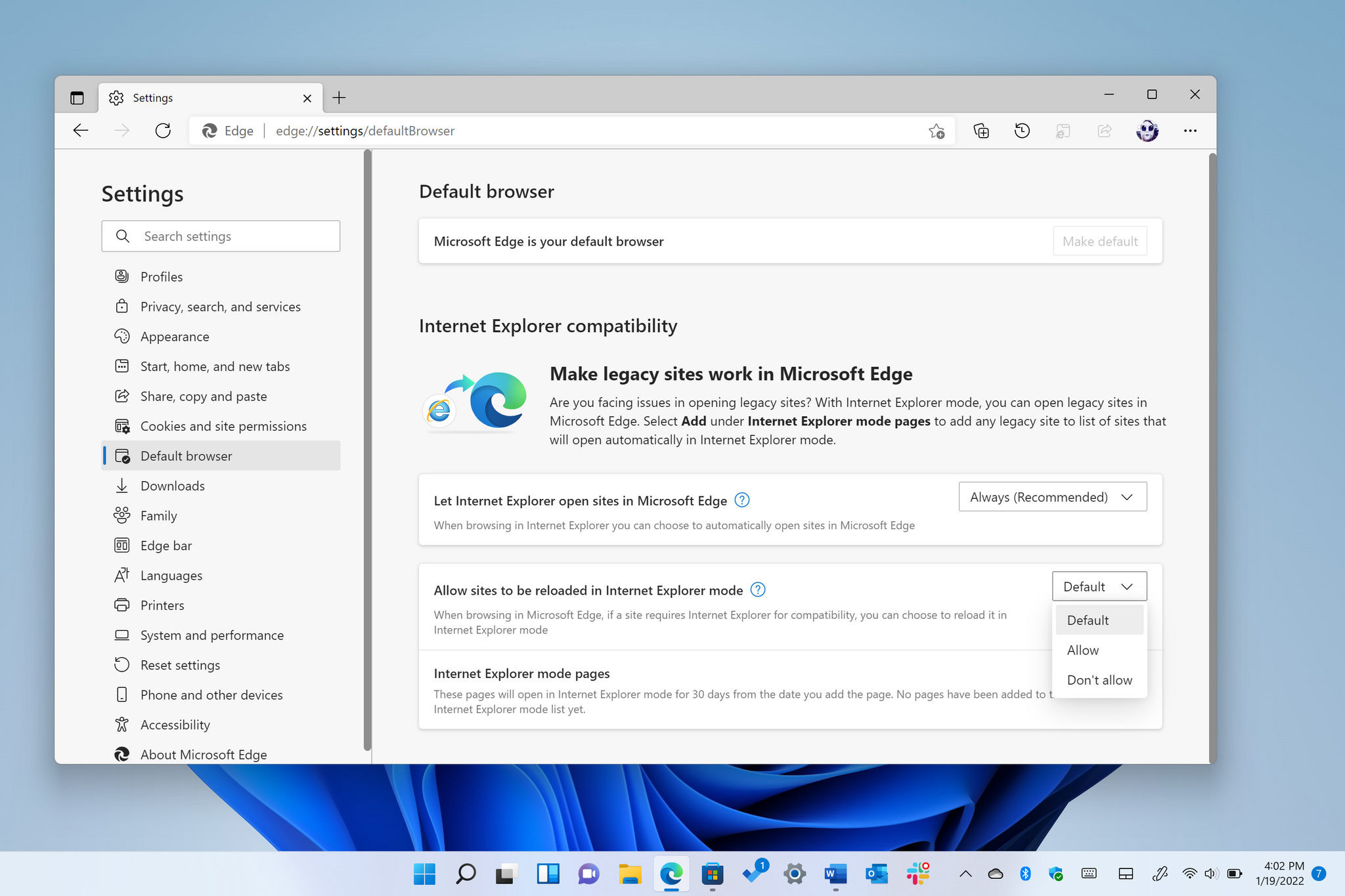 Install Internet Explorer On Windows 11