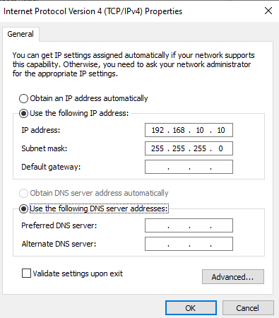 How To Set Static Ip Windows 10