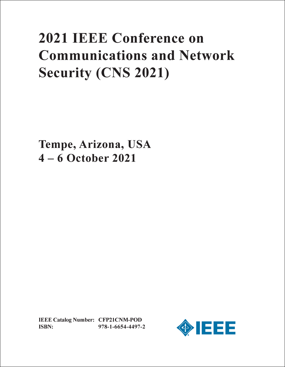 Ieee Conference On Communications And Network Security