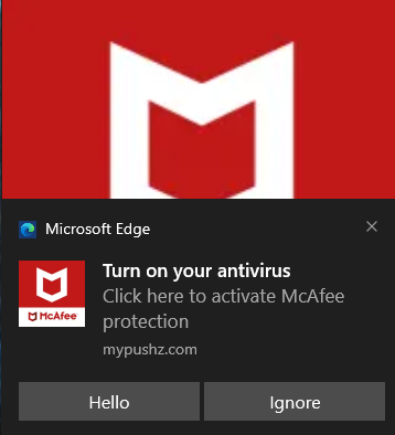 Microsoft Edge Turn On Your Antivirus