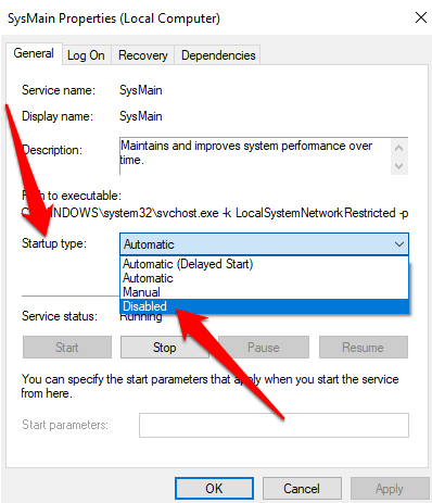 Lower CPU Usage Windows 10