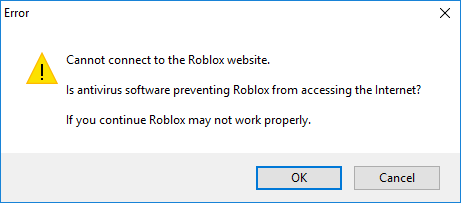 Is Antivirus Software Preventing Roblox From Accessing The Internet