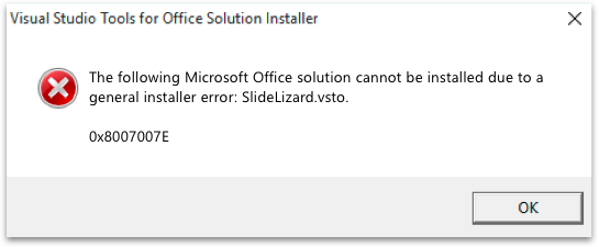 The Following Microsoft Office Solution Cannot Be Installed