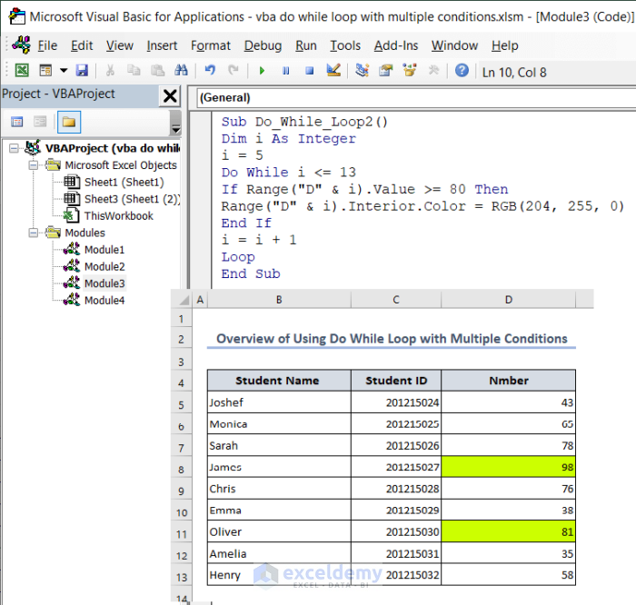 Visual Basic Do While Loop Multiple Conditions