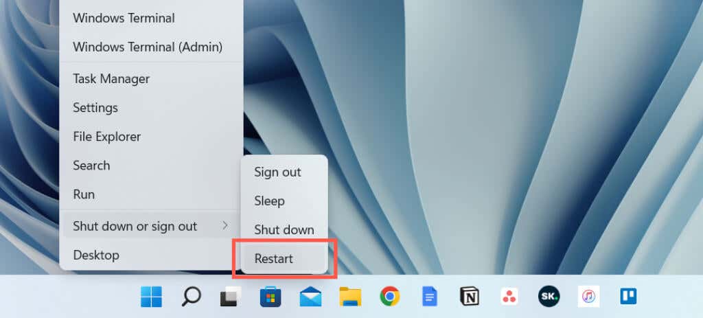 How To Restart Windows 11 Without Start Menu