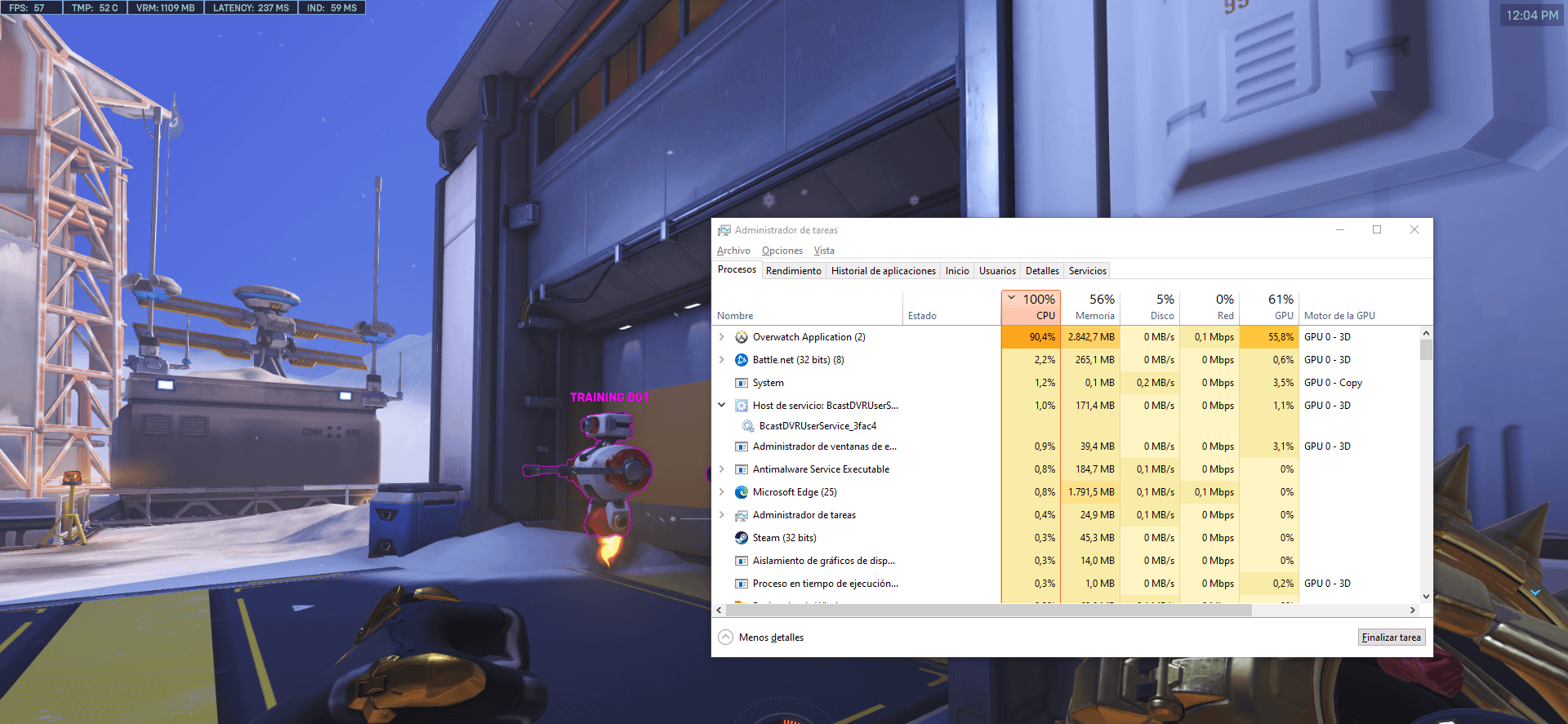 Overwatch 2 High CPU Usage