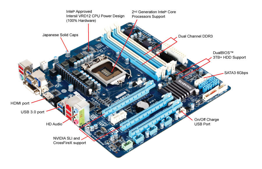 GA Z68ma D2h B3 CPU Support