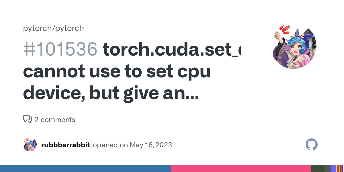 Torch.cuda.set_device CPU