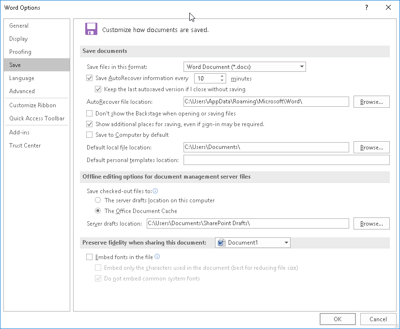 Where Are Microsoft Word Documents Stored