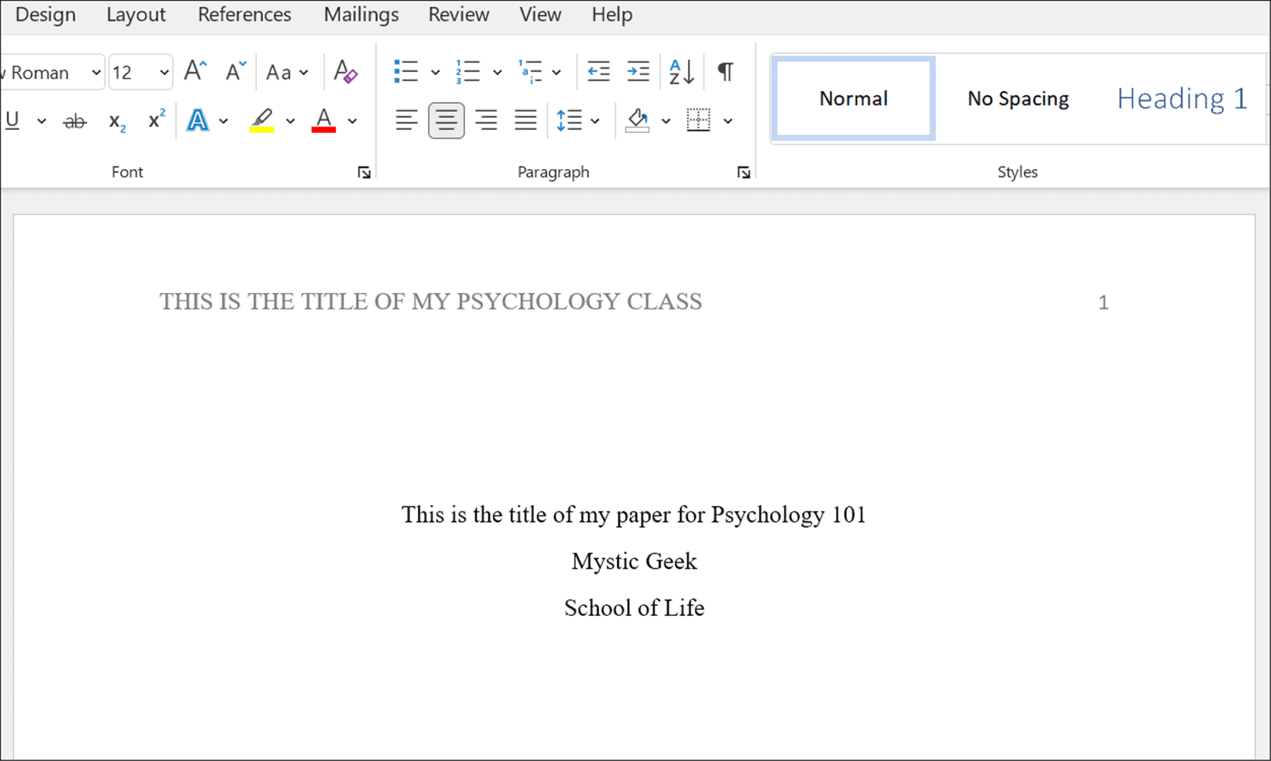 Does Microsoft Word Have APA Template