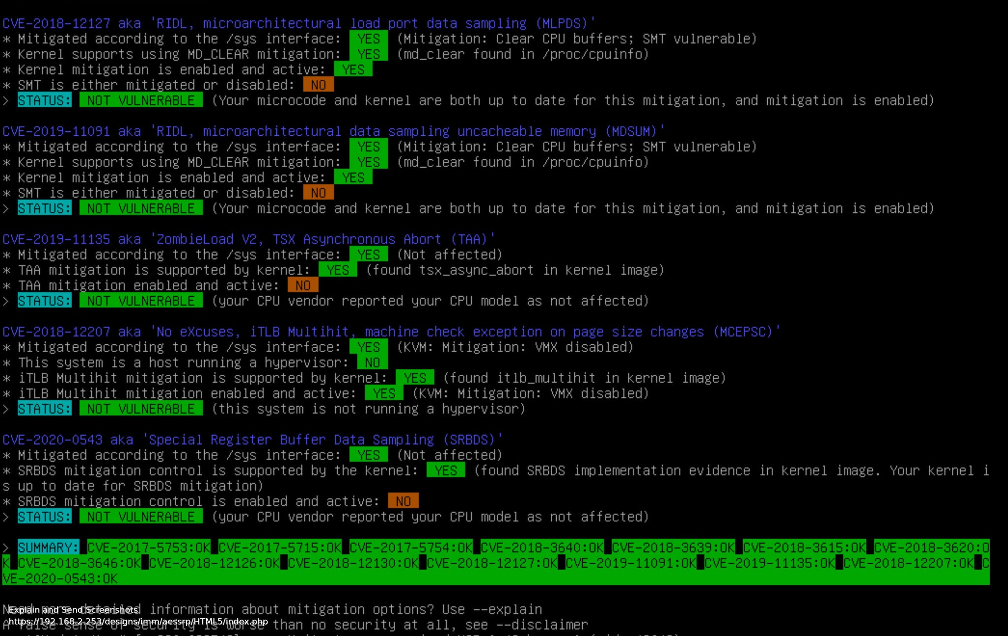 L1tf CPU Bug Present And Smt On