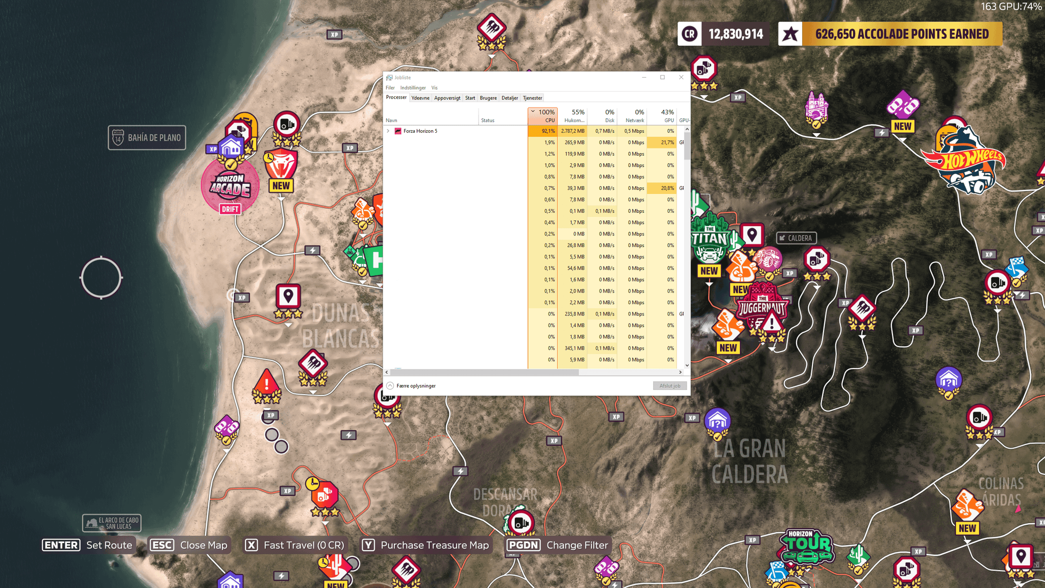 Forza Horizon 5 CPU Usage