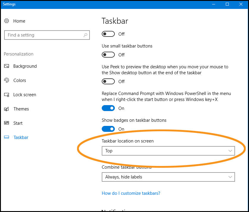 How To Move Taskbar In Windows 10