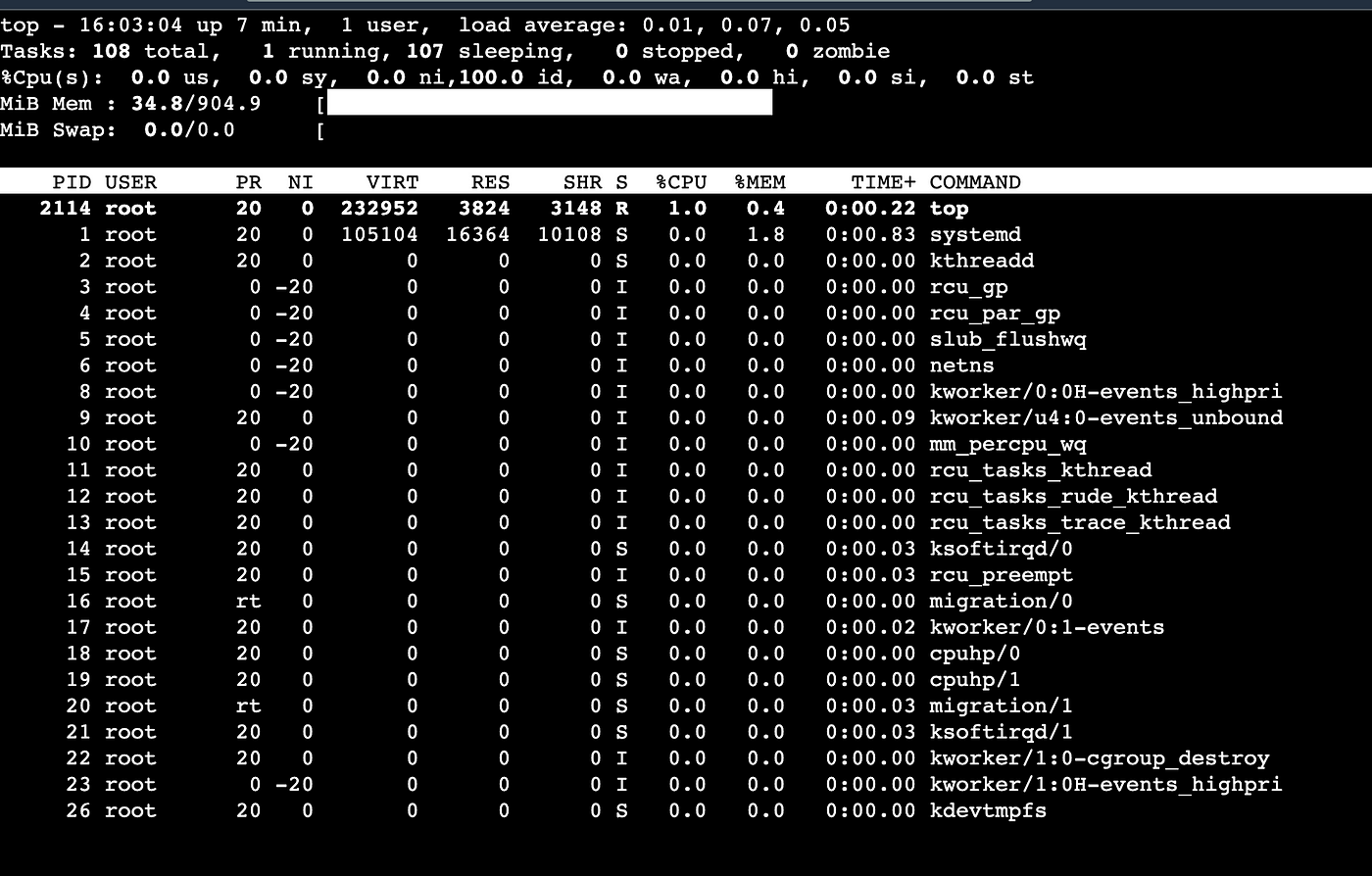 Centos Check CPU And Memory