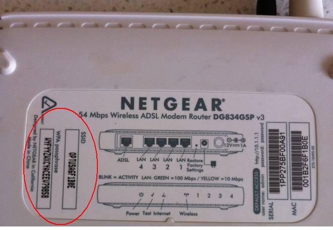 Netgear Default Network Security Key