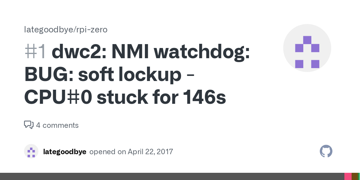 Nmi Watchdog Perf Event Create On CPU 0 Failed With