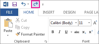 How To Redo On Microsoft Word