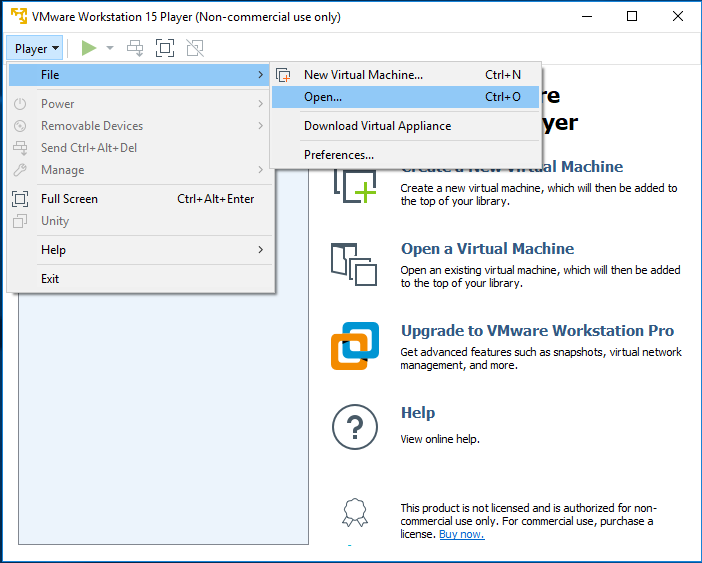 How To Open A Virtual Machine In Vmware Workstation