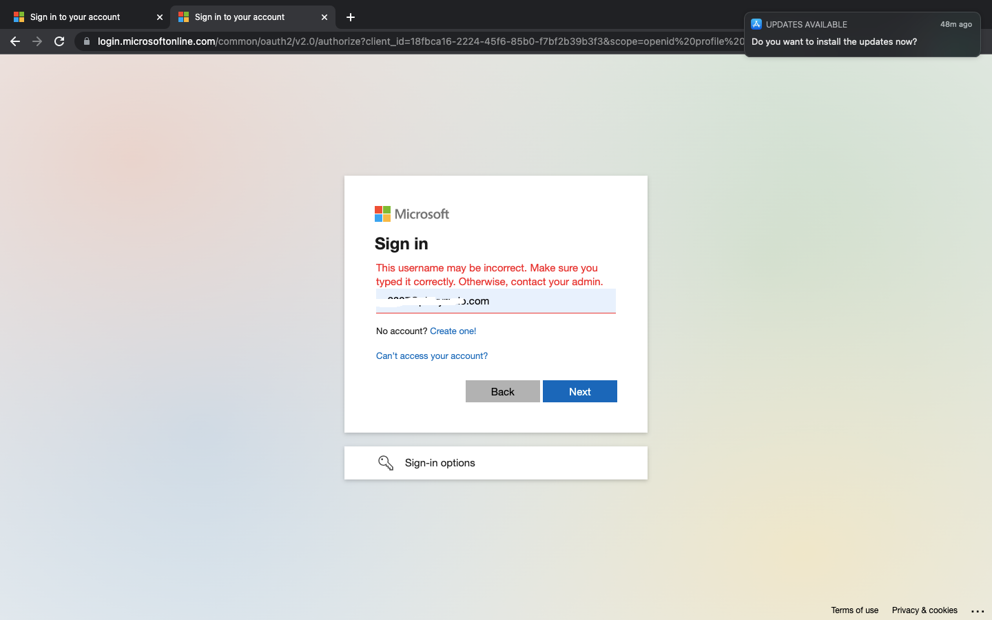 Can’t Access Microsoft 365 Account