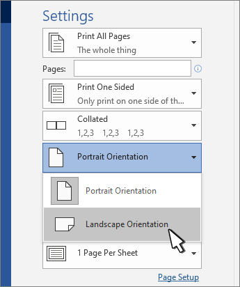 How To Print Landscape On Microsoft Word