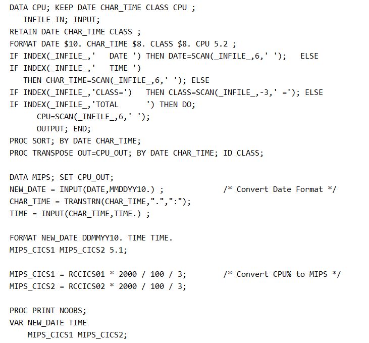 CPU Seconds To Mips Conversion