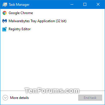 How To Get Windows Task Manager Back To Normal