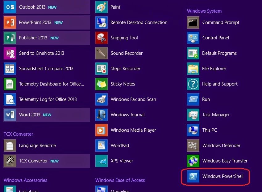 How To Start Powershell In Windows 8