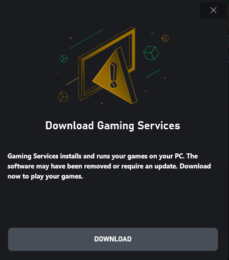 Download Gaming Services Windows 11