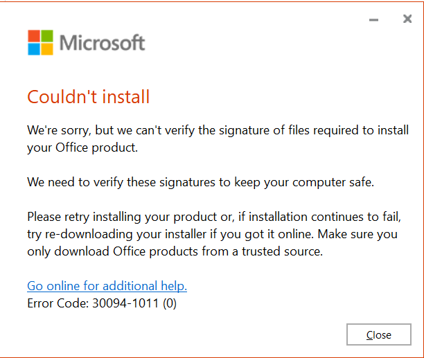 Microsoft Office Won’t Download